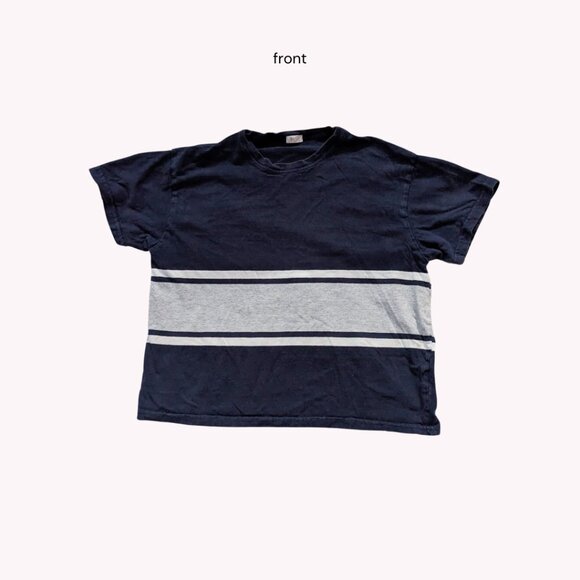 Brandy Melville Tops - brandy melville (john galt) navy/gray stripe tee